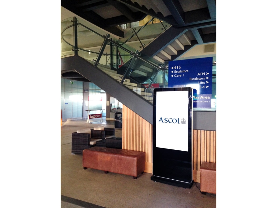 freestanding digital screen