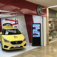 freestanding digital screen