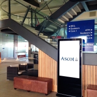 freestanding digital screen
